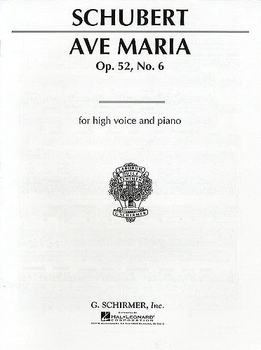 Ave Maria, Op.52 no.6 (High voice)