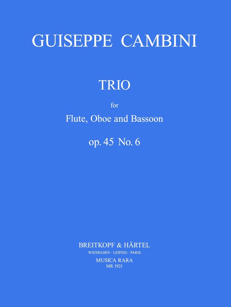 Trio No.6, Op.45 (Score and parts)