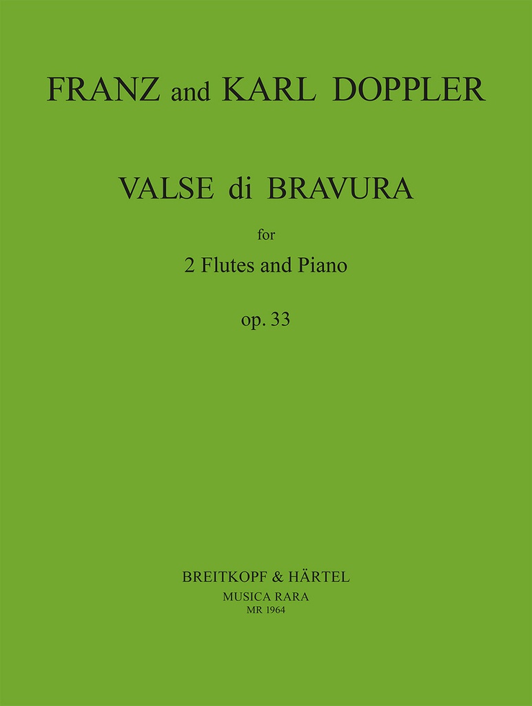 Valse di Bravura, Op.33 (Piano reduction)