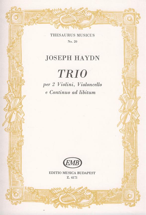 Trio for Two Violins, Violoncello and Continuo (Ad lib.)