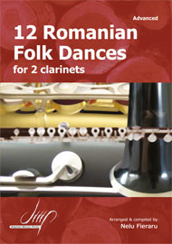 12 Romanian folk dances for 2 clarinets