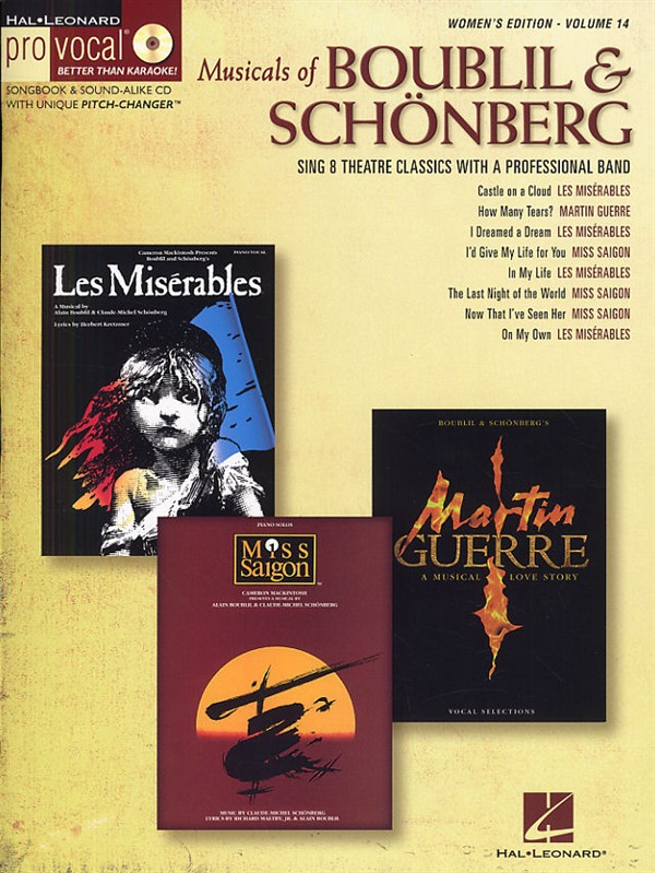 Musicals of Boublil & Schönberg - Pro vocal women's edition