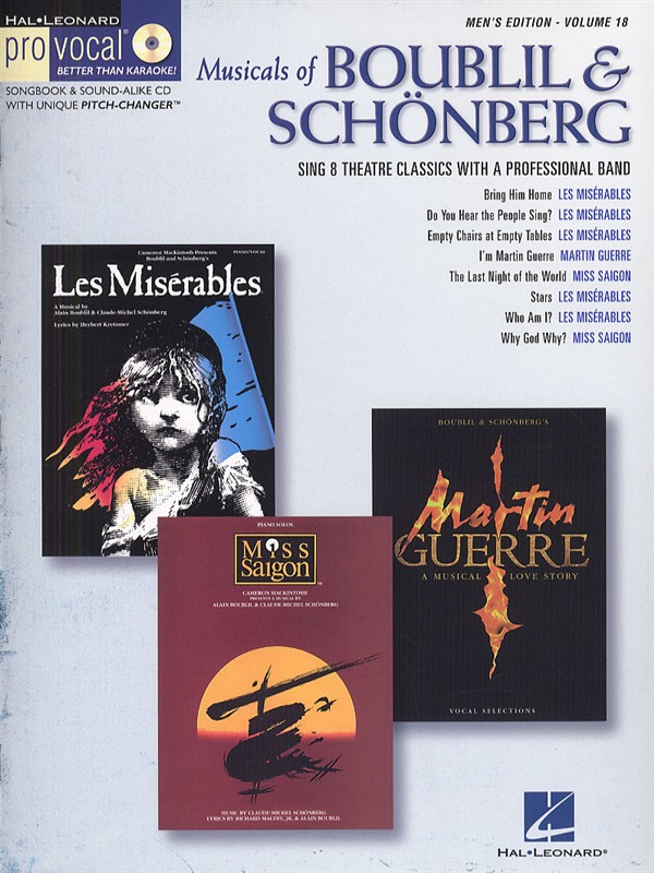 Musicals of Boublil & Schönberg - Pro vocal men's edition