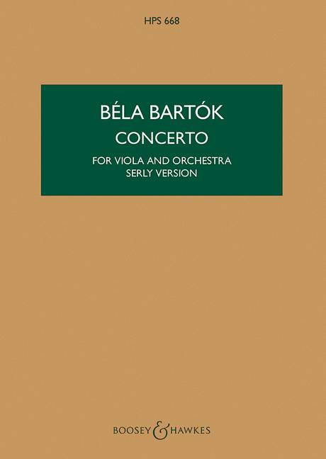 Viola concerto (Study score)