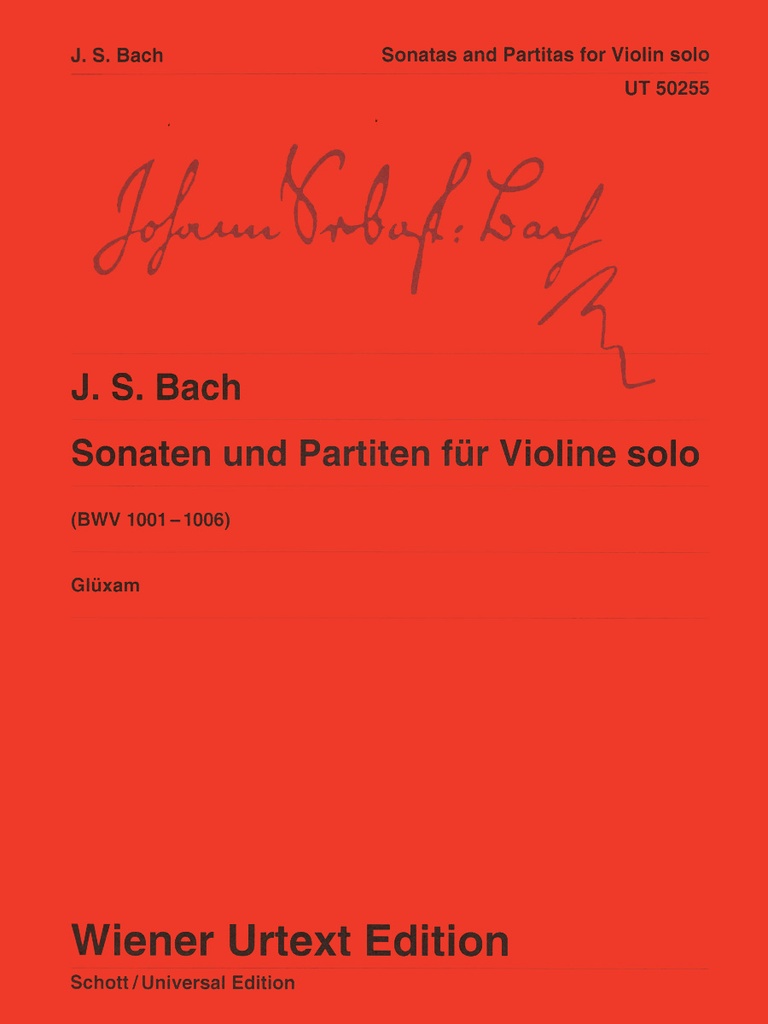 Sonaten und Partiten für Violine solo (BWV.1001-1006)