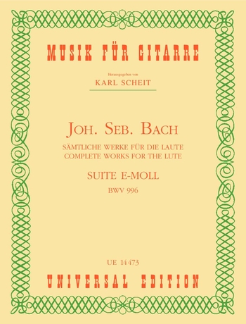 Suite e-moll, BWV.996