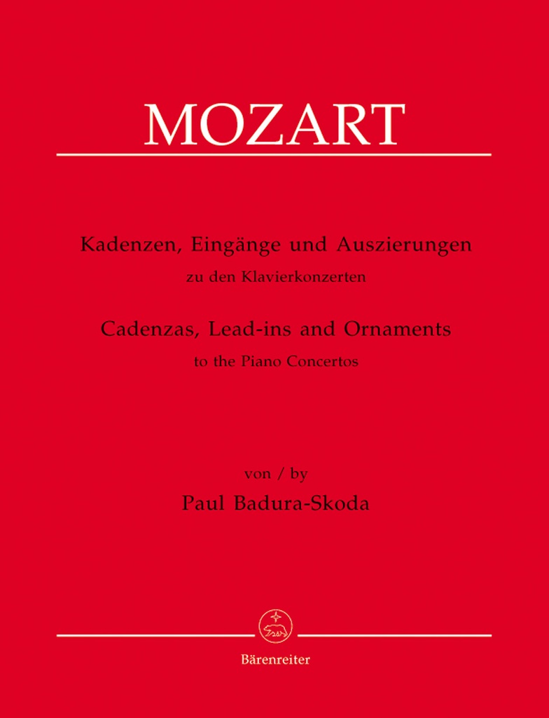 Cadenzas, Lead-ins to the Piano Concerto's by W.A. Mozart