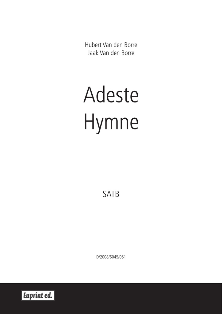 Hymne - Adeste fidelis