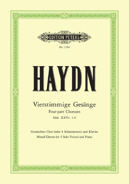 Vierstimmige Gesänge (9 Choruses)