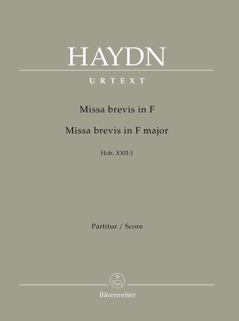 Missa brevis in F, Hob.XXII:1 (Full score)