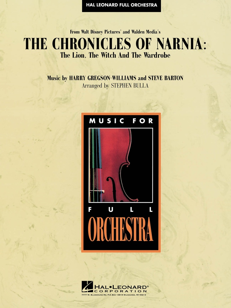 Music from the Chronicles of Narnia (Score & parts