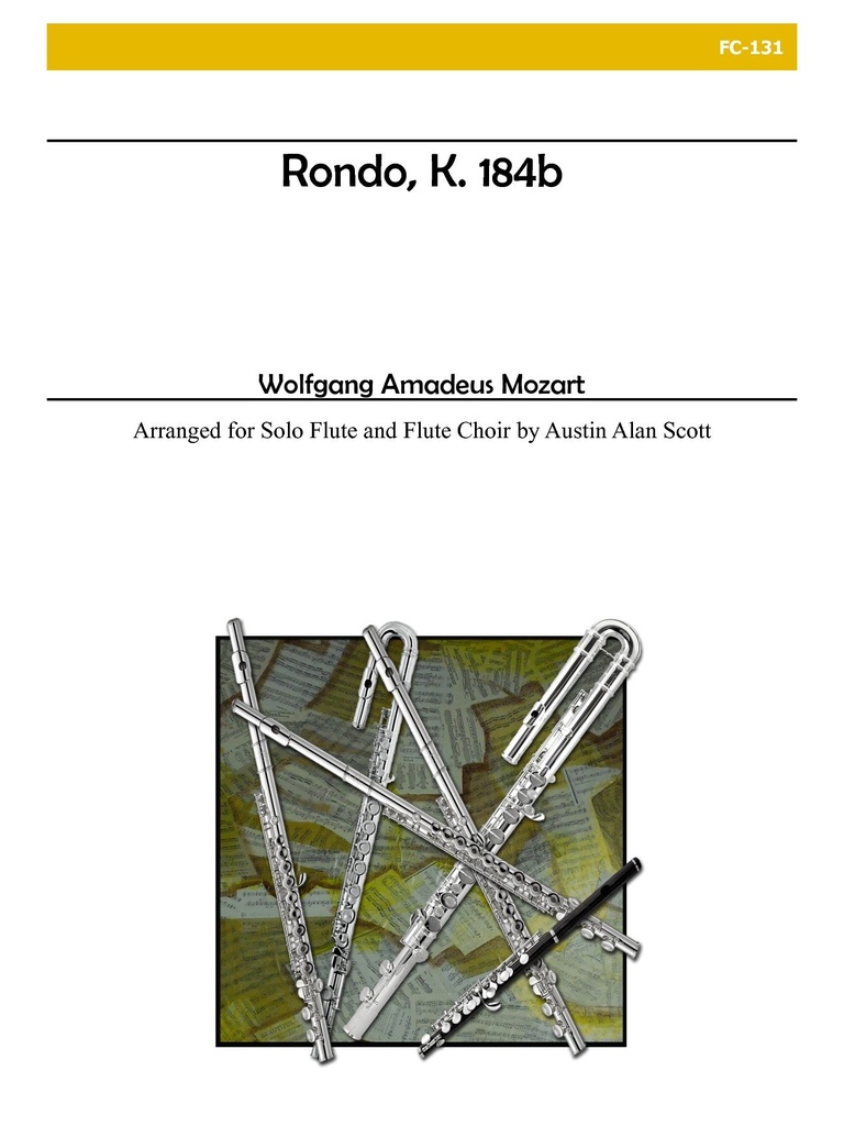 Rondo K. 184b for Solo Flute and Flute Choir