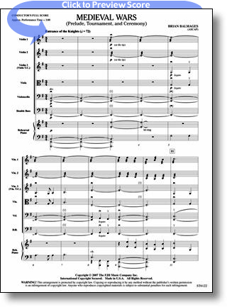 Medieval Wars (Score + parts)