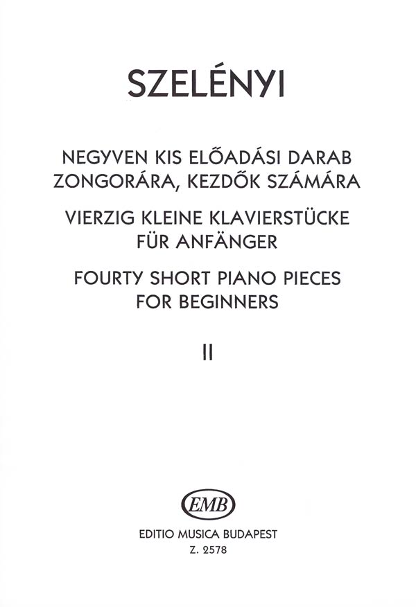 40 Short Piano Pieces for Beginners - Vol.2