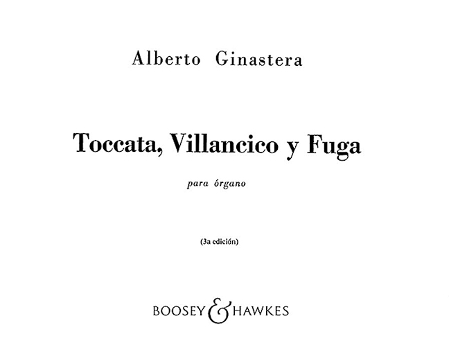 Toccato, villancico y fuga, Op.18