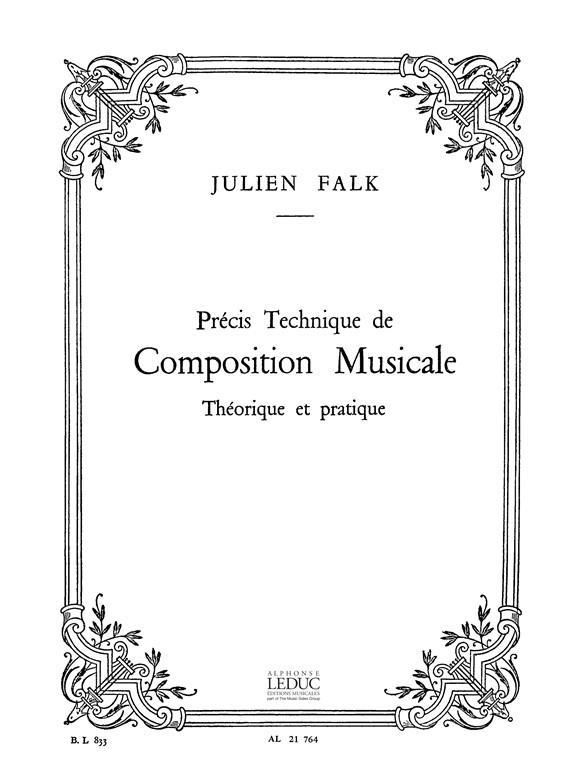 Précis technique de composition musicale théorique et prat.