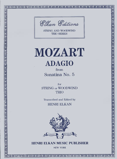 Adagio from Sonatina No.5 for String or Woodwind Trio