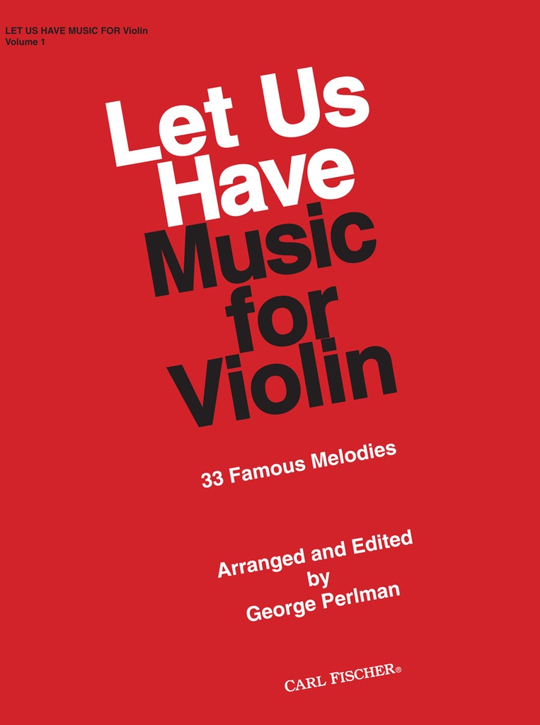 Let us have music for violin 1