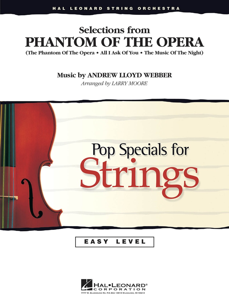 Selections from Phantom of the Opera (Score & parts)