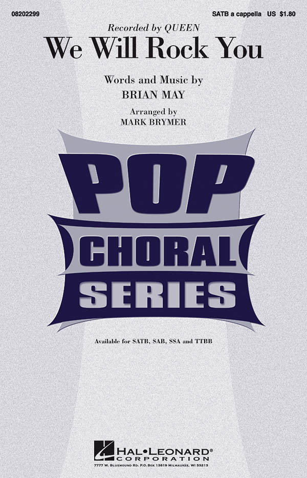 We will rock you (Pop choral series)