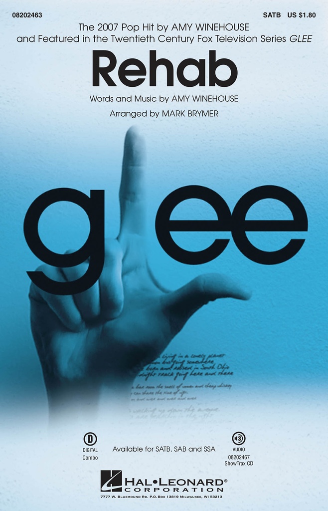 Glee: Rehab (Pop choral series)