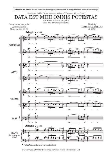 Data est mihi omnis potestas (from The Strathclyde motets)