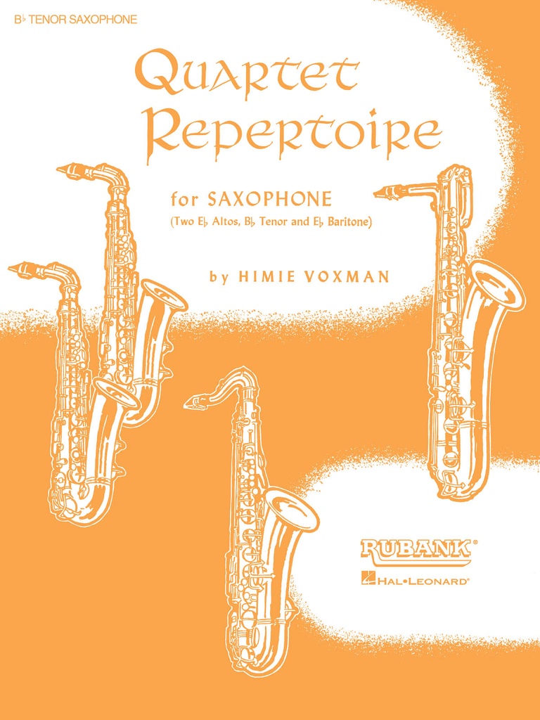 Quartet Repertoire for saxophone (Sax 3 Tenor)