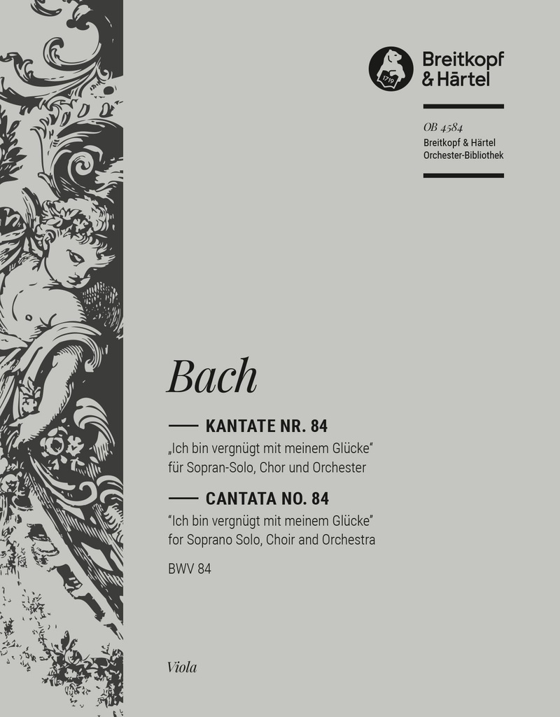 Cantata, BWV.84 Ich Bin Vergnügt mit Meinem Glücke (Viola)