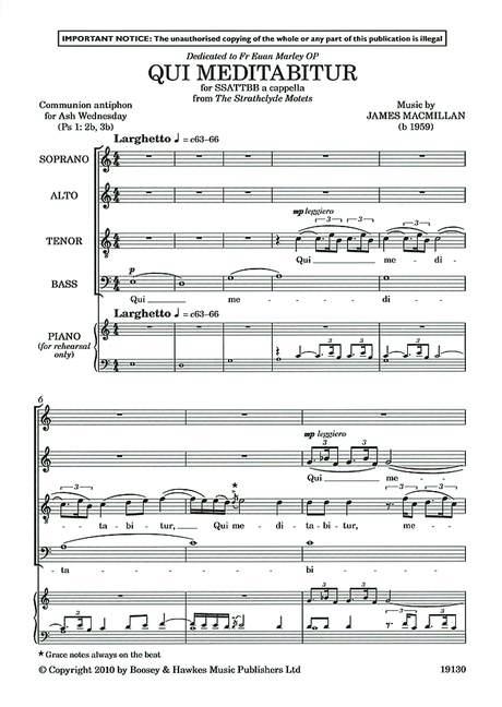 Qui meditabitur (from The Strathclyde Motets)