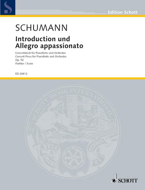 Introduction and Allegro appassionato, Op.92 (Score)