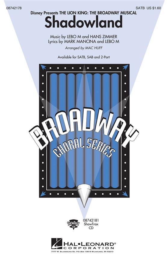 Shadowland from The Lion King: The Broadway Musical (SATB)