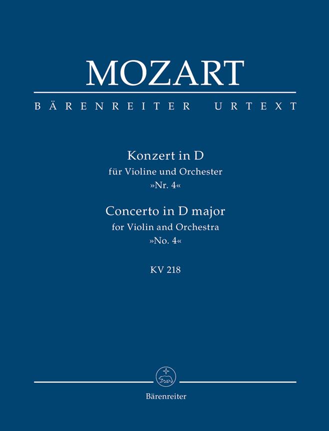 Concerto No.4 D major, KV.218 (Taschenpartitur)