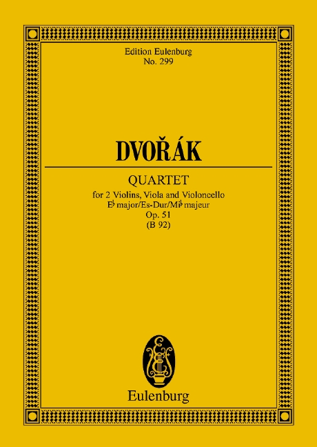 Streichquartette Es-dur, Op.51 (Study score)