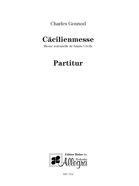 Cäcilienmesse (Score)