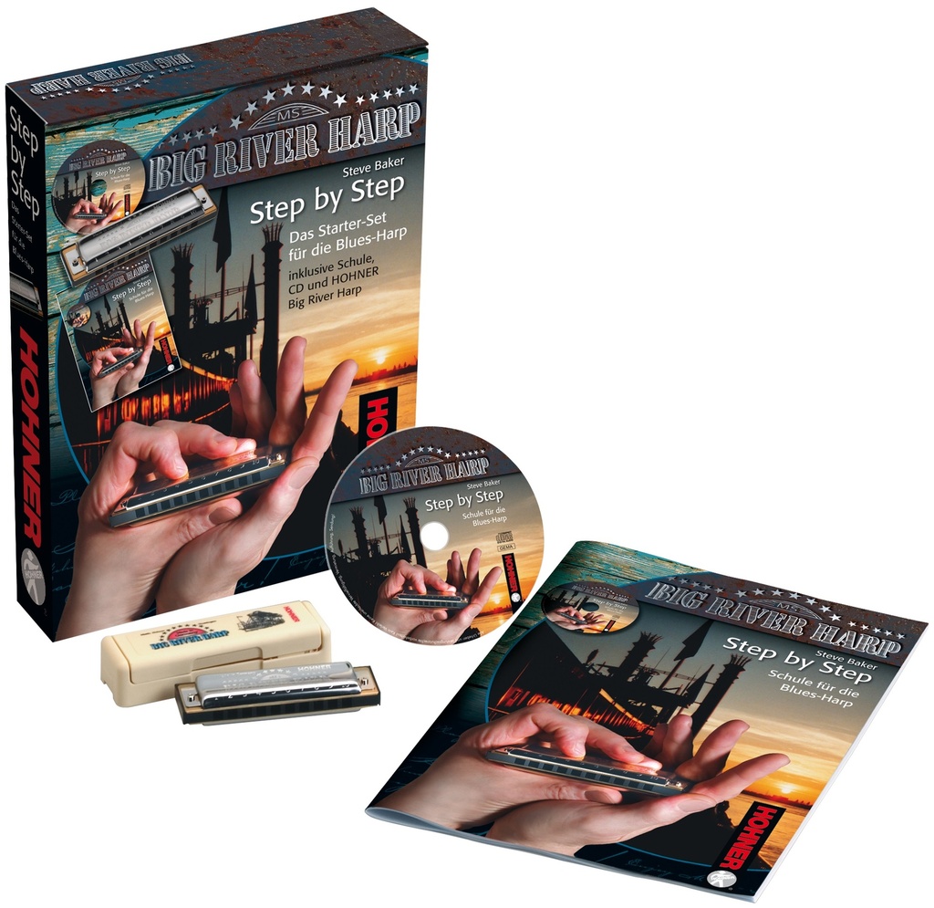 Step by Step Starter Set for Blues Harp (met Big River Harp)