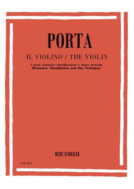 Violino: Suoni Armonici (Classificazione e nuove tecnice)