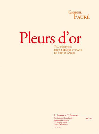 Pleurs d'or, Op.72