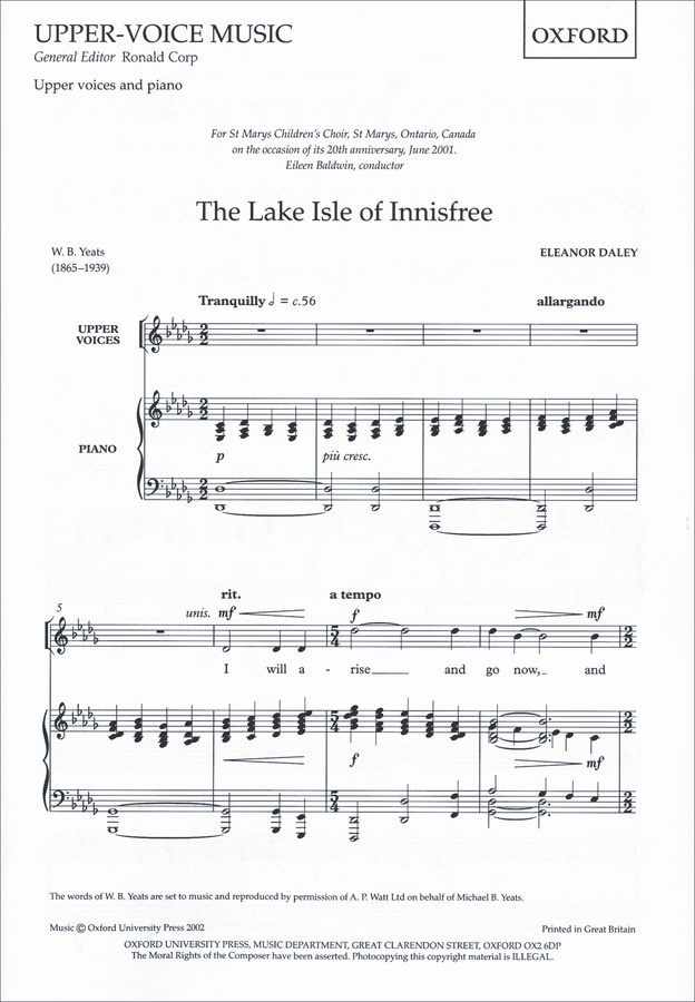 The Lake Isle of Innisfree