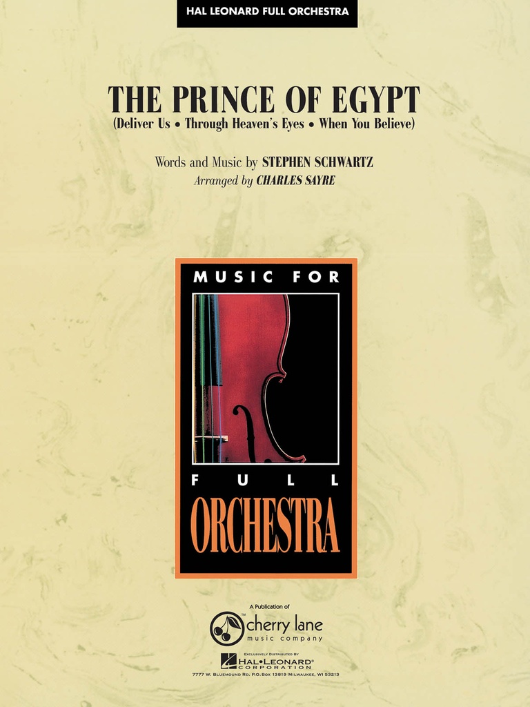 The Prince of Egypt (Score & Parts)