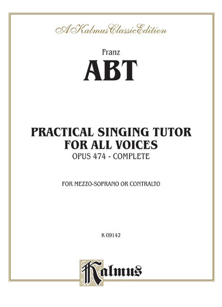 Practical Singing Tutor, Op.474 (Mezzo-soprano/alt)