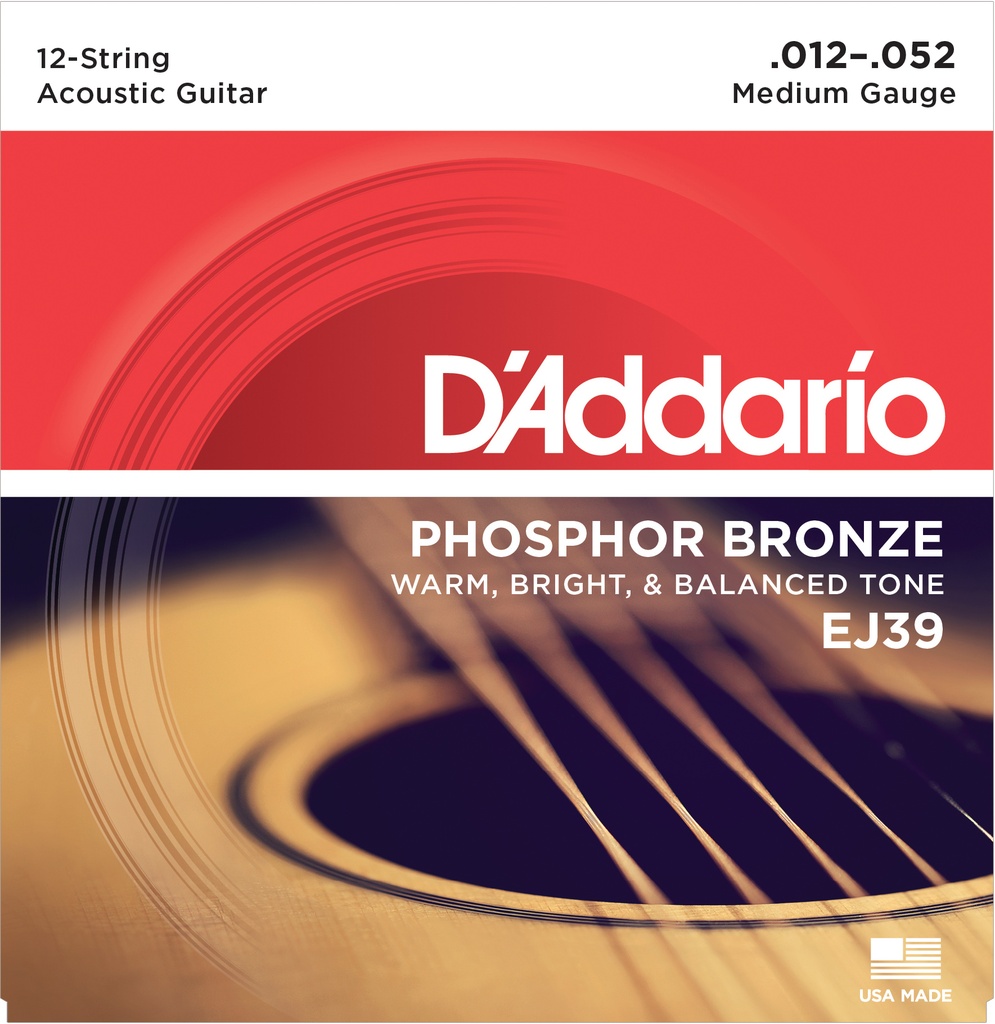 Snaren 12-52 Phosphor Bronze 12-string Acoustische Gitaar (Medium tension)