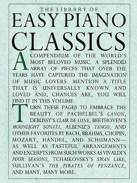 The Library of Easy Piano Classics