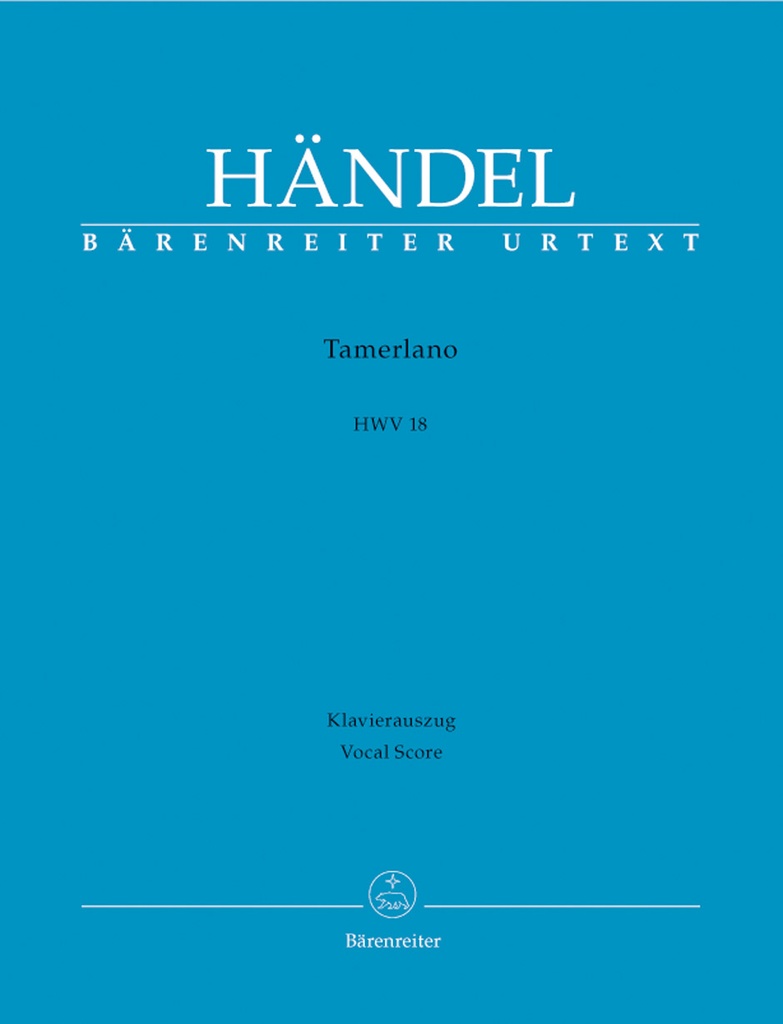 Tamerlano (Vocal score)