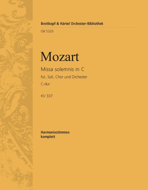 Missa solemnis in C major, KV.337 (Wind parts)