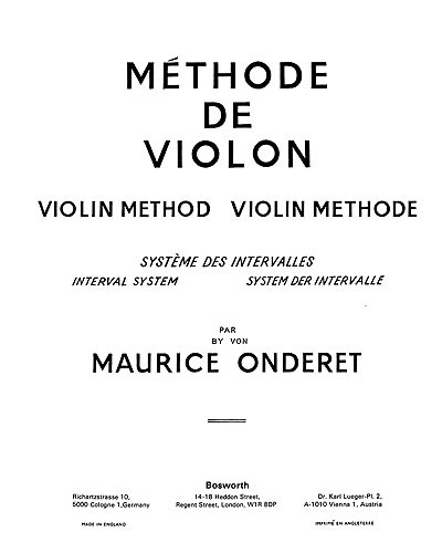 Violin Method - Book 1