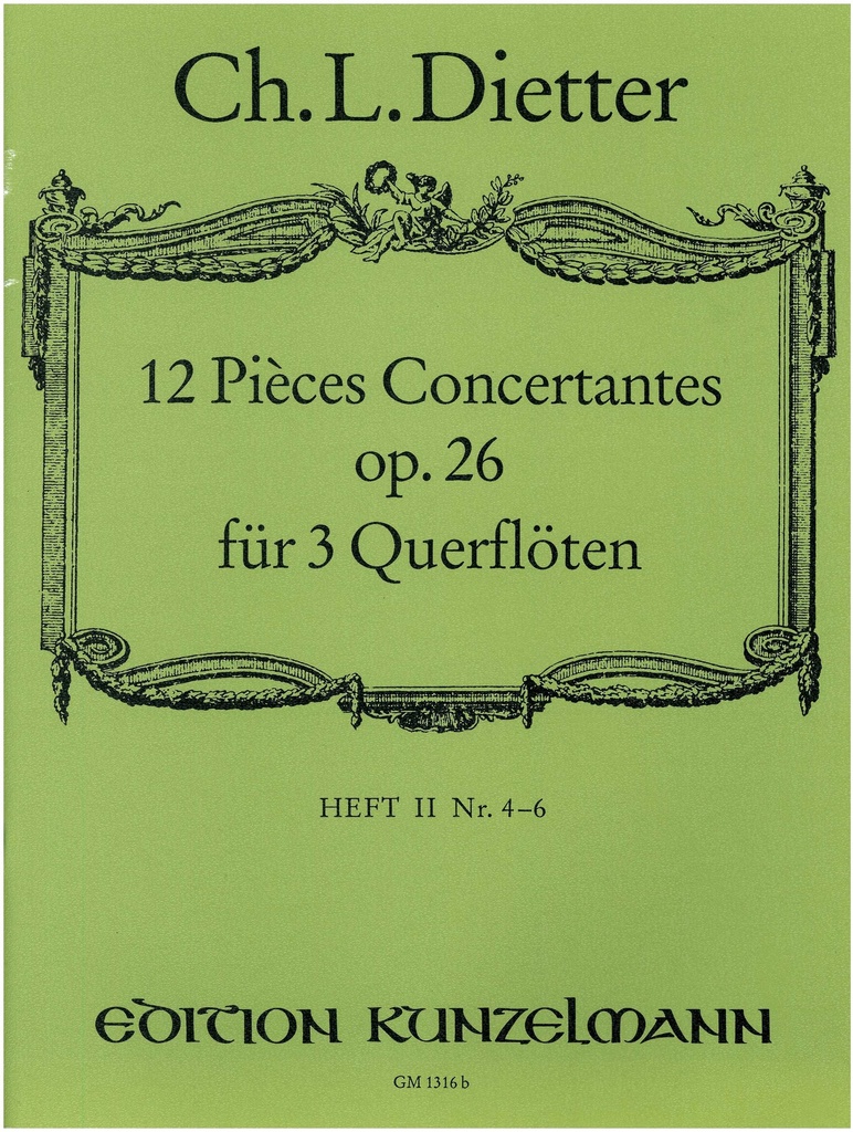 12 Pièces Concertantes pour 3 Flûtes - Band 2 (4-6)