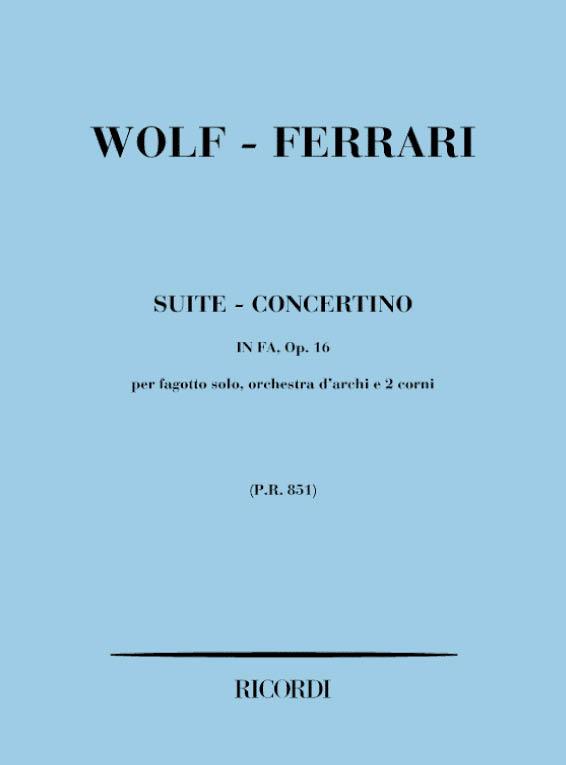 Suite-concertino in Fa, Op.16 (Partitura)