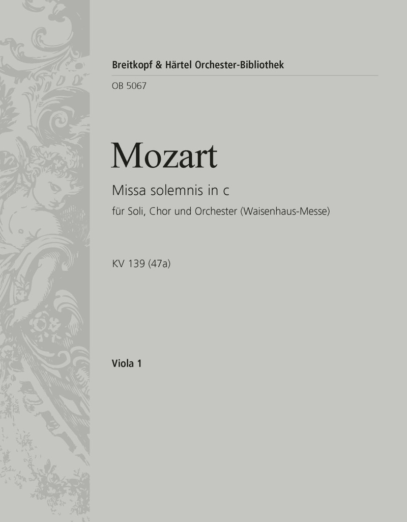 Missa solemnis in C minor, KV.139 (47a) (Viola)