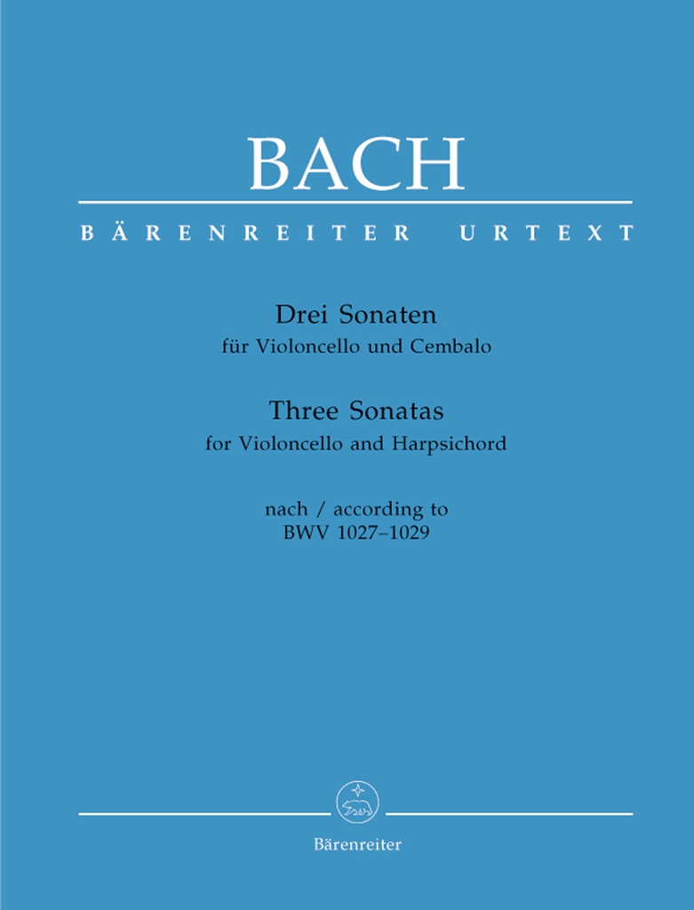 3 Sonatas for Violoncello and harpsichord, BWV.1027-1029