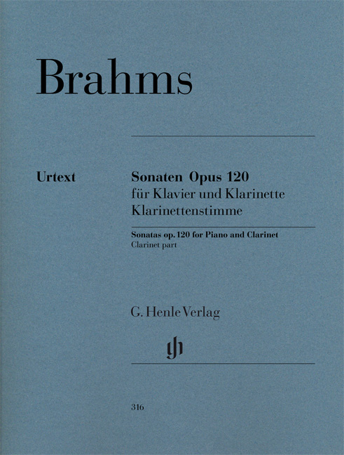 2 Sonaten, Op.120 (Clarinet part only)